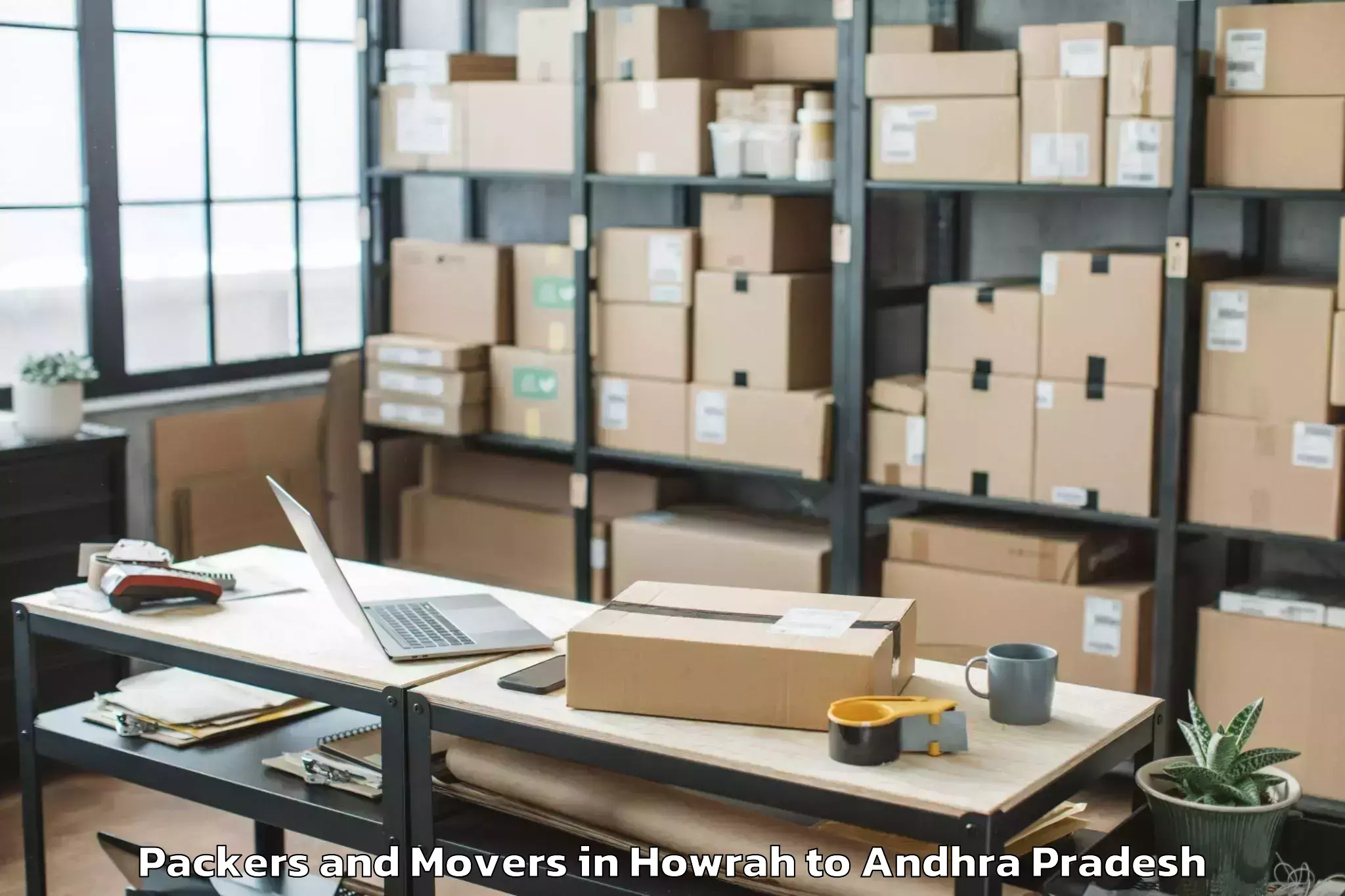 Professional Howrah to Karamchedu Packers And Movers